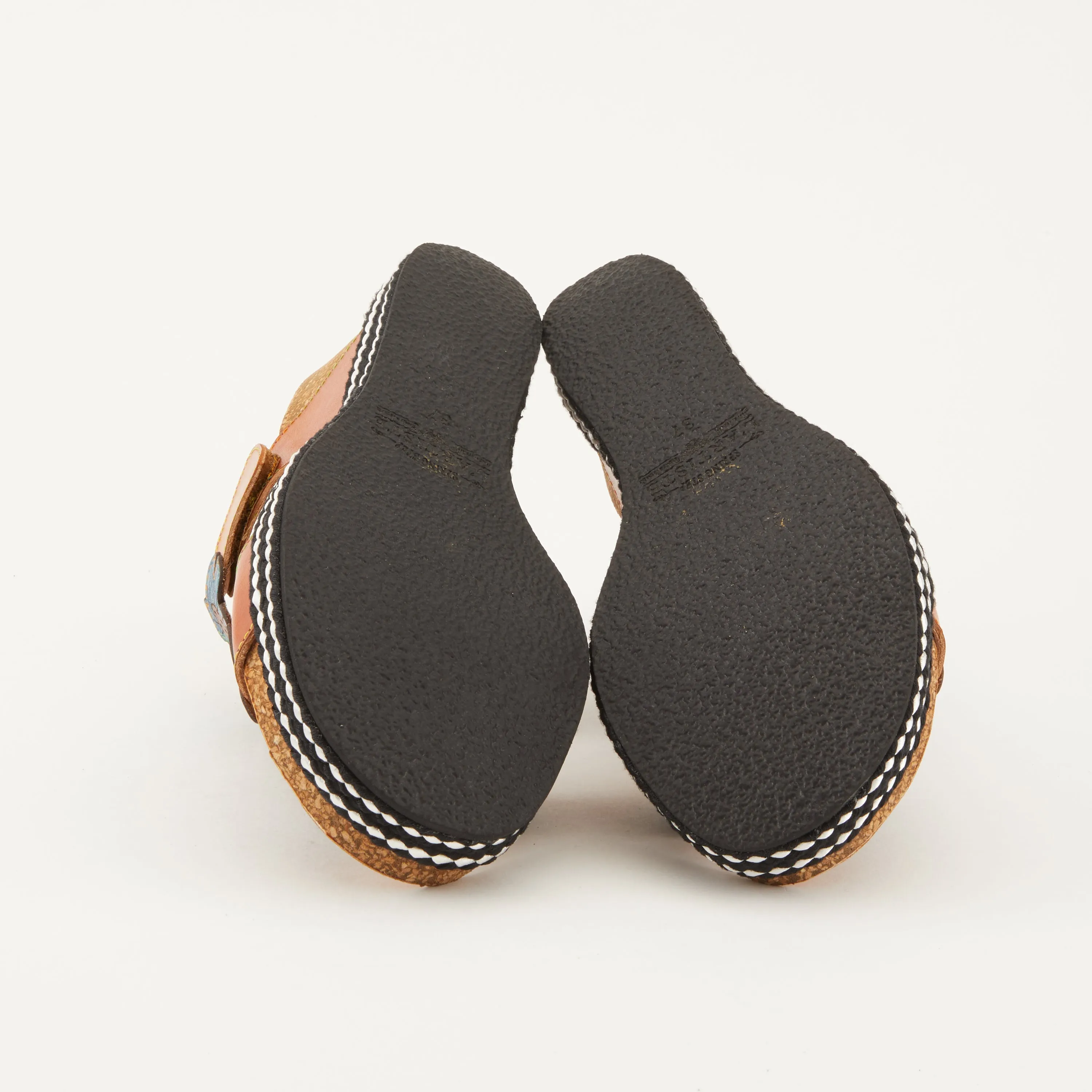 Spring Step Shoes L'Artiste Damour Slide Sandals Women’s Leather Multi Color