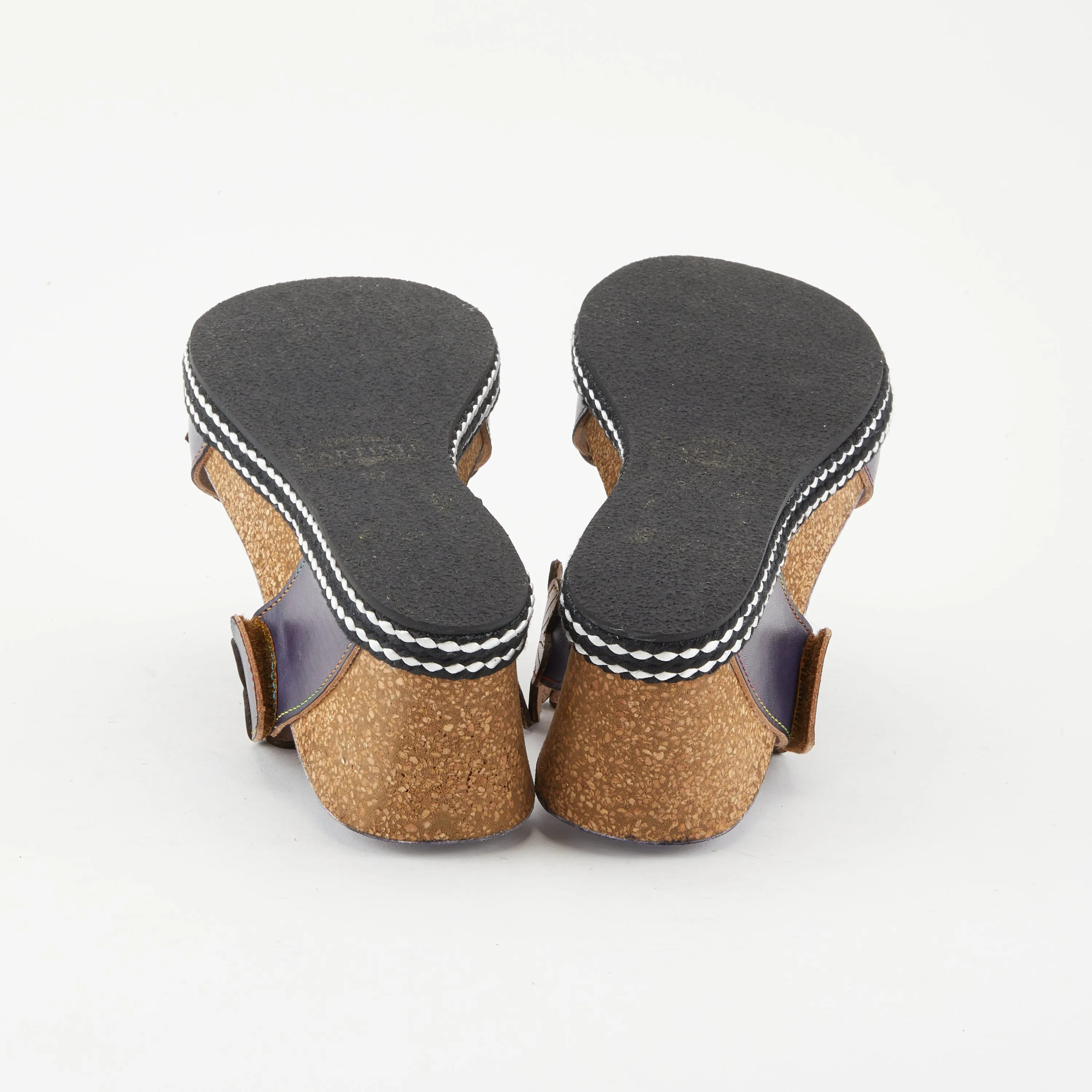 Spring Step Shoes L'Artiste Damour Slide Sandals Women’s Leather Multi Color