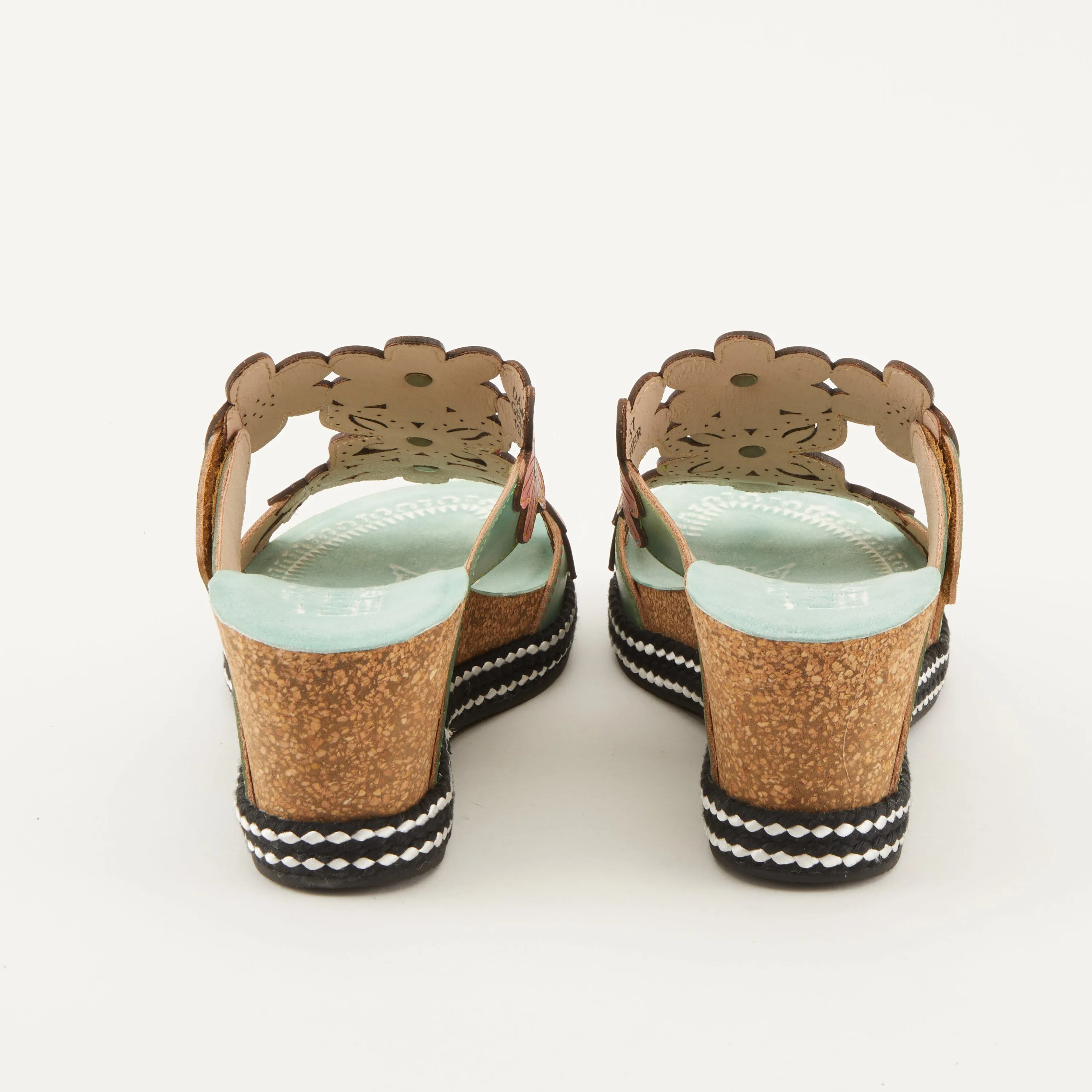 Spring Step Shoes L'Artiste Damour Slide Sandals Women’s Leather Multi Color