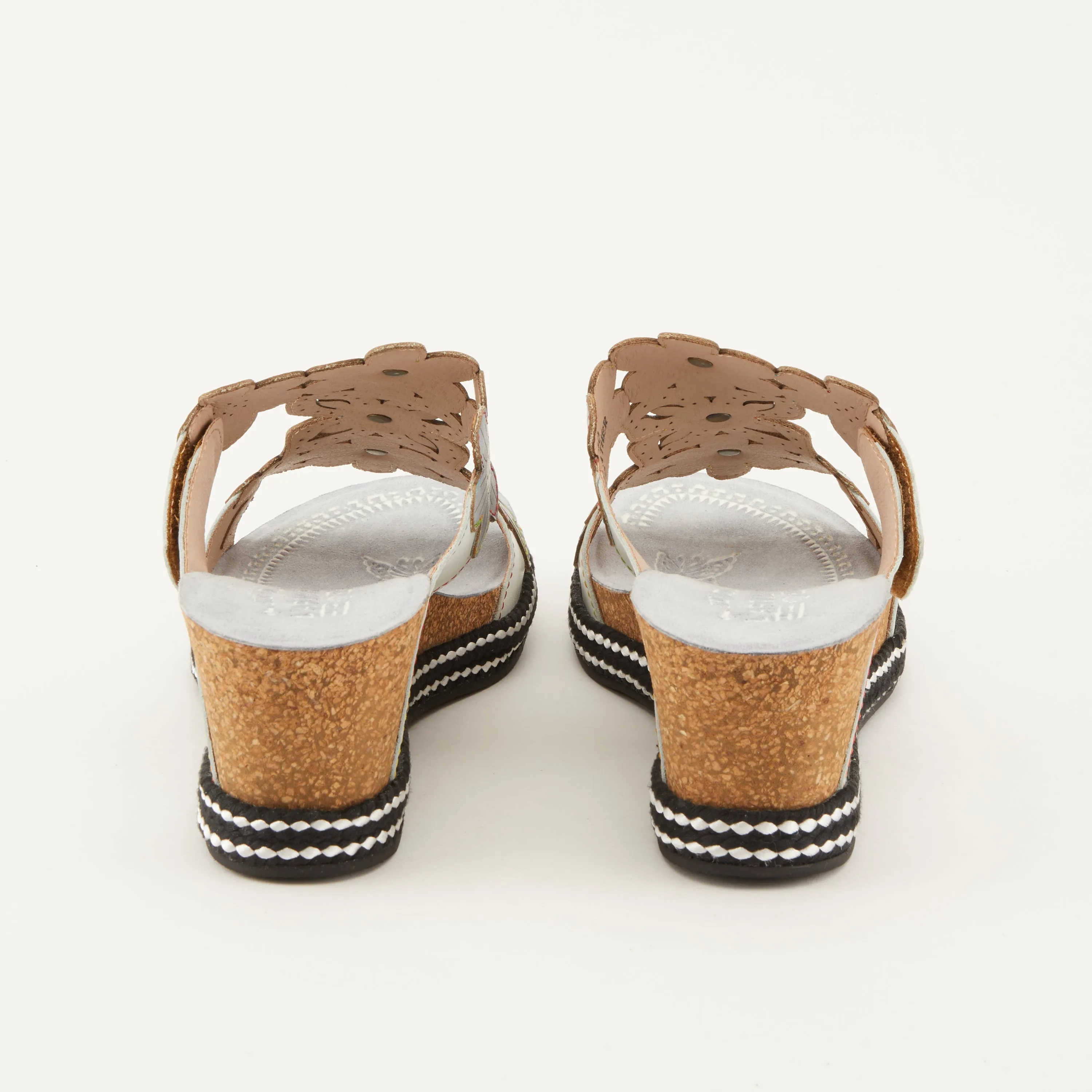 Spring Step Shoes L'Artiste Damour Slide Sandals Women’s Leather Multi Color