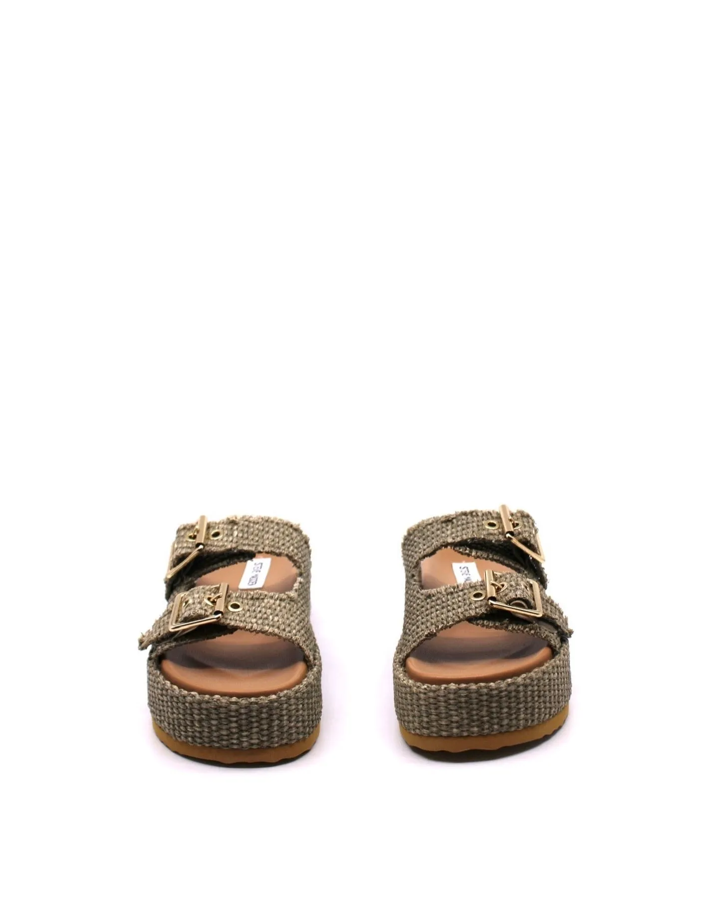 Steve Madden Karrigan Olive Raffia