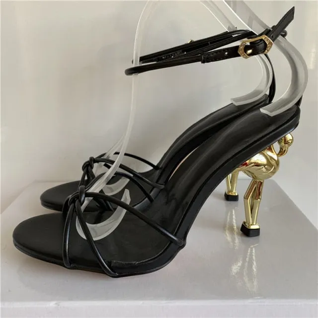 Unique Flamingo Strange High Heel Sandals