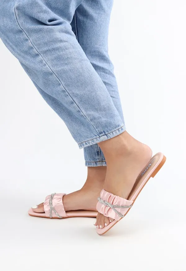 Viny - Women's Satin Bling Flats