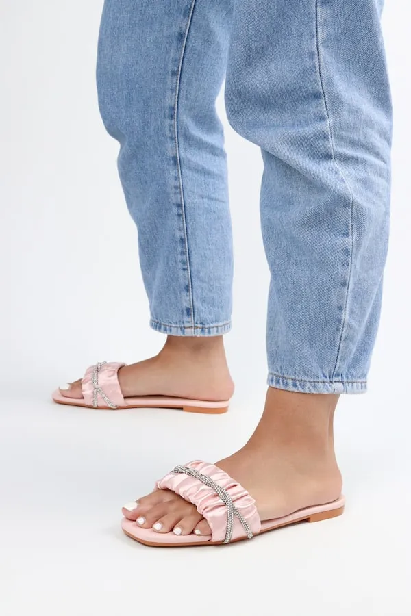 Viny - Women's Satin Bling Flats