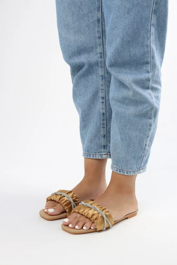 Viny - Women's Satin Bling Flats
