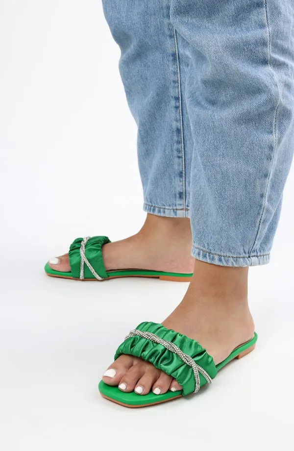 Viny - Women's Satin Bling Flats