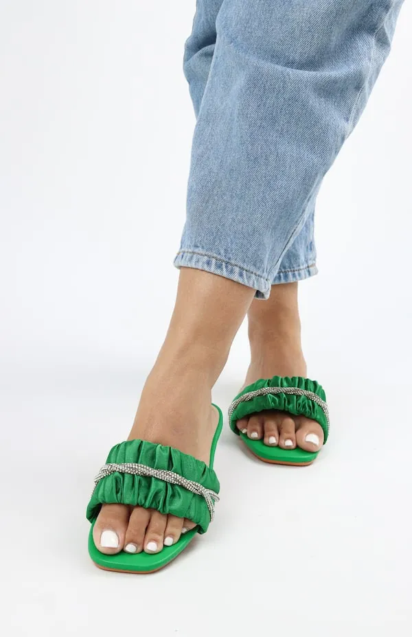 Viny - Women's Satin Bling Flats
