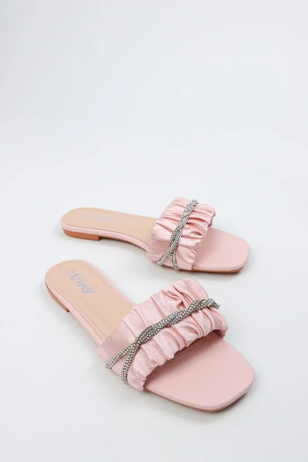 Viny - Women's Satin Bling Flats
