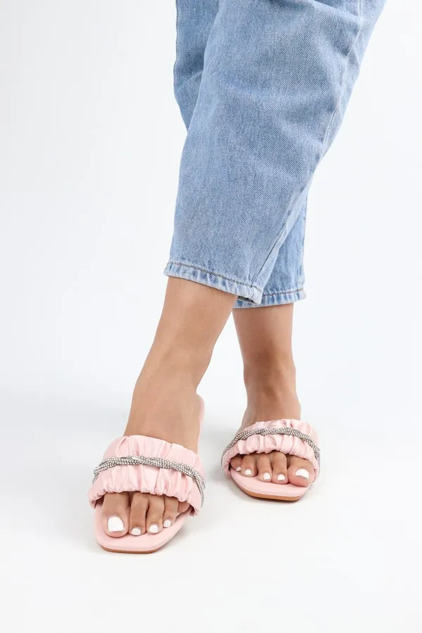 Viny - Women's Satin Bling Flats