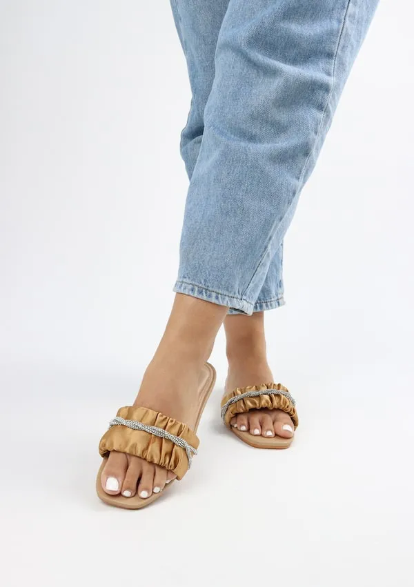Viny - Women's Satin Bling Flats