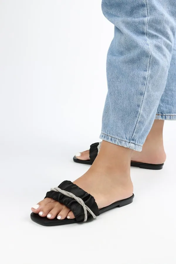 Viny - Women's Satin Bling Flats